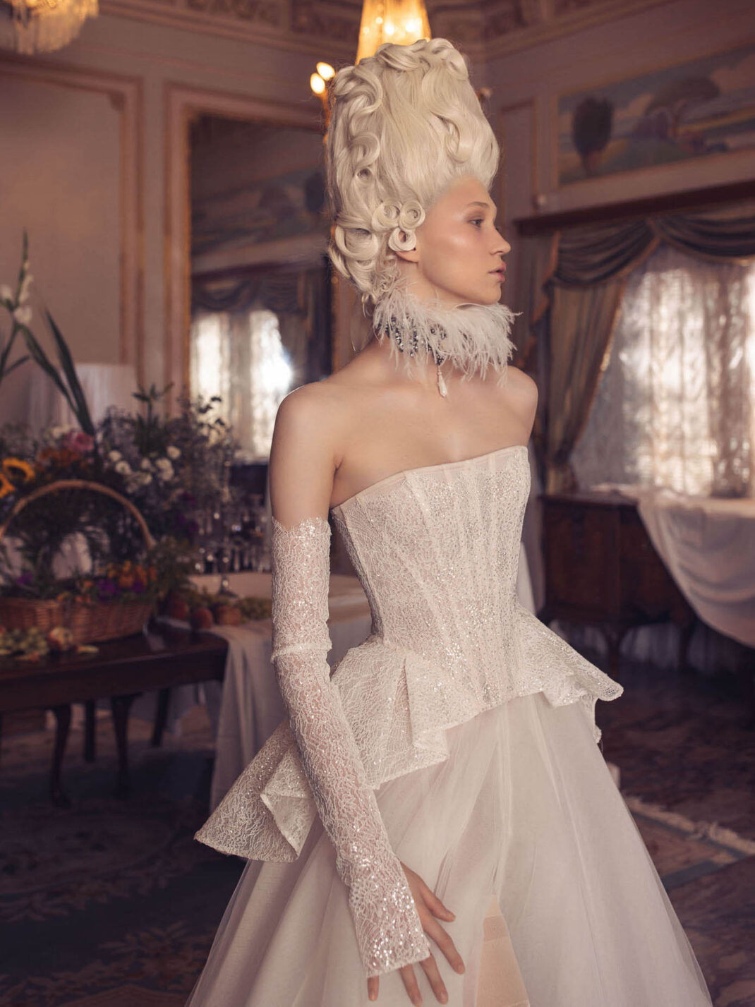 Kim Kassas Couture Fall 2024: An Ode to Marie Antoinette ~ WedLuxe Kim Kassas Couture Fall 2024: An Ode to Marie Antoinette ~ WedLuxe