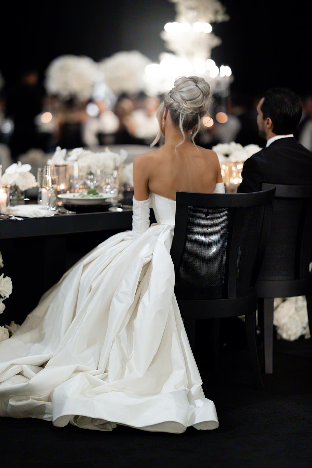 black white and silver bridesmaid dresses Hot Half Black Half White One shoulder Long Sleeves Mermaid Prom Dresses