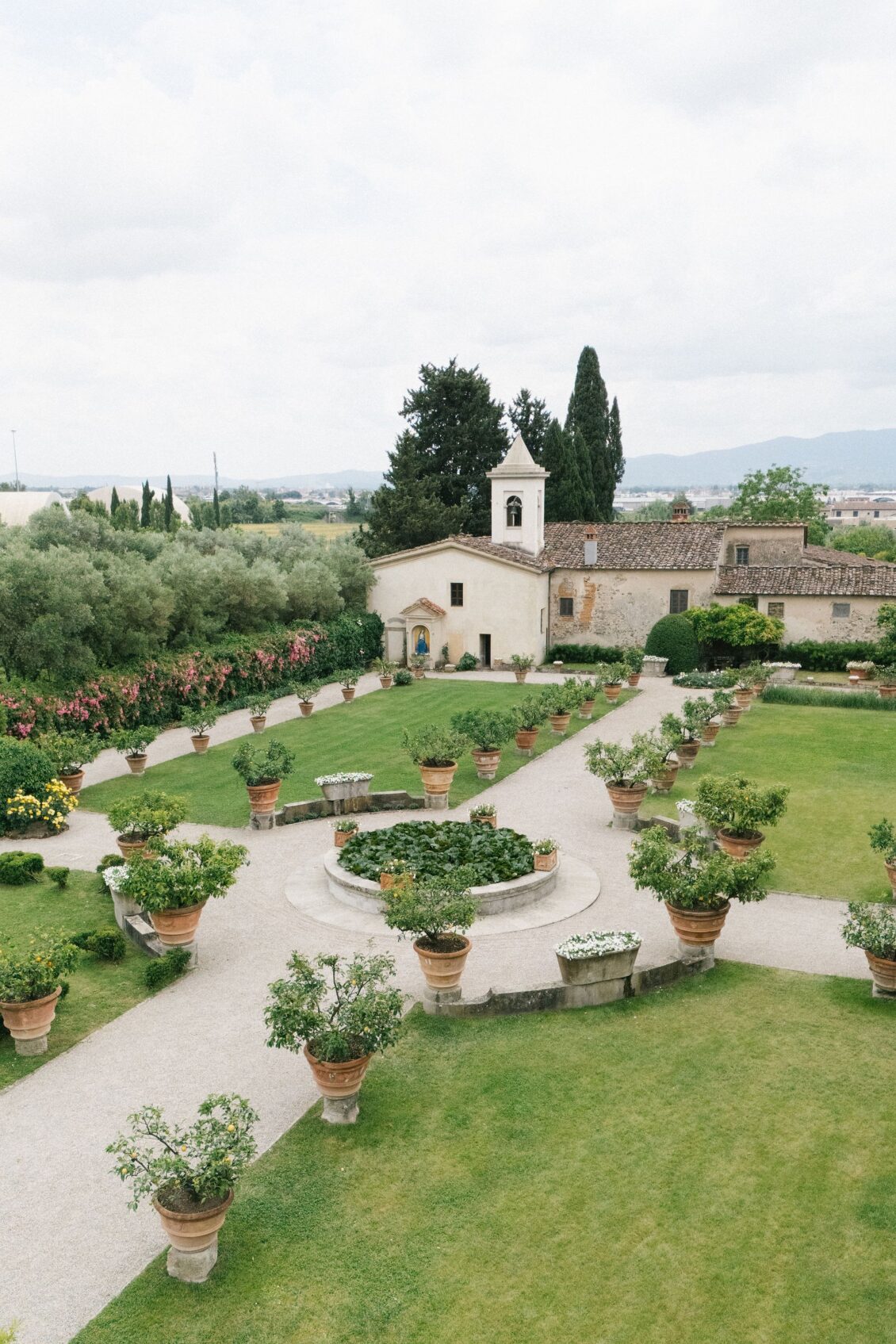 Villa Pazzi al Parugiano and its Italian garden near Florence, Tuscany