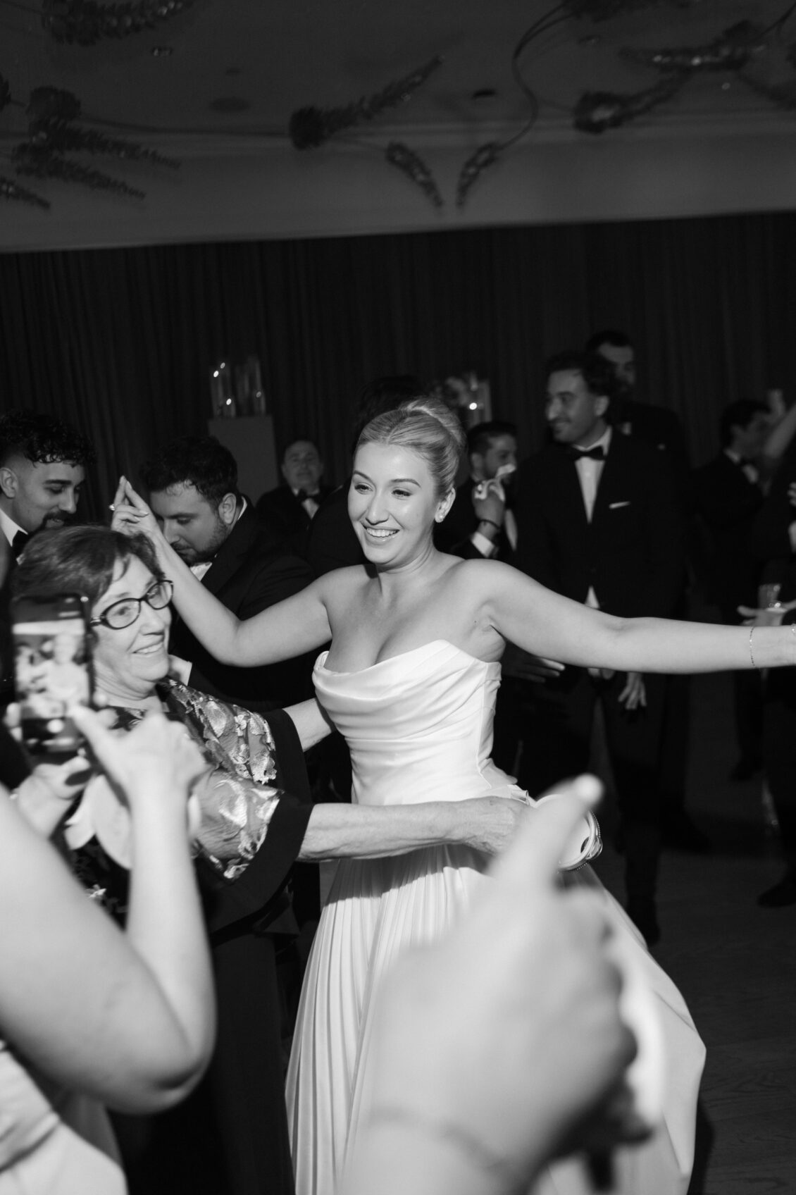 Ariana and Julian celebrating at The Pearle Hotel in Burlington, Ontario