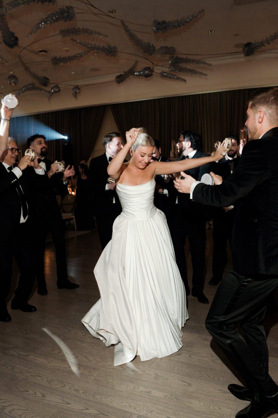 Ariana and Julian celebrating at The Pearle Hotel in Burlington, Ontario
