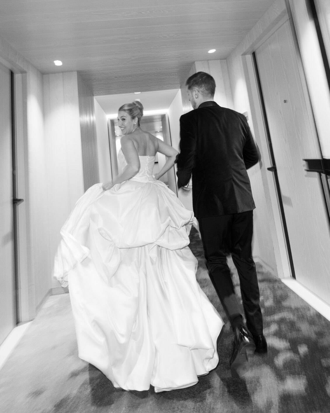 Ariana and Julian celebrating at The Pearle Hotel in Burlington, Ontario