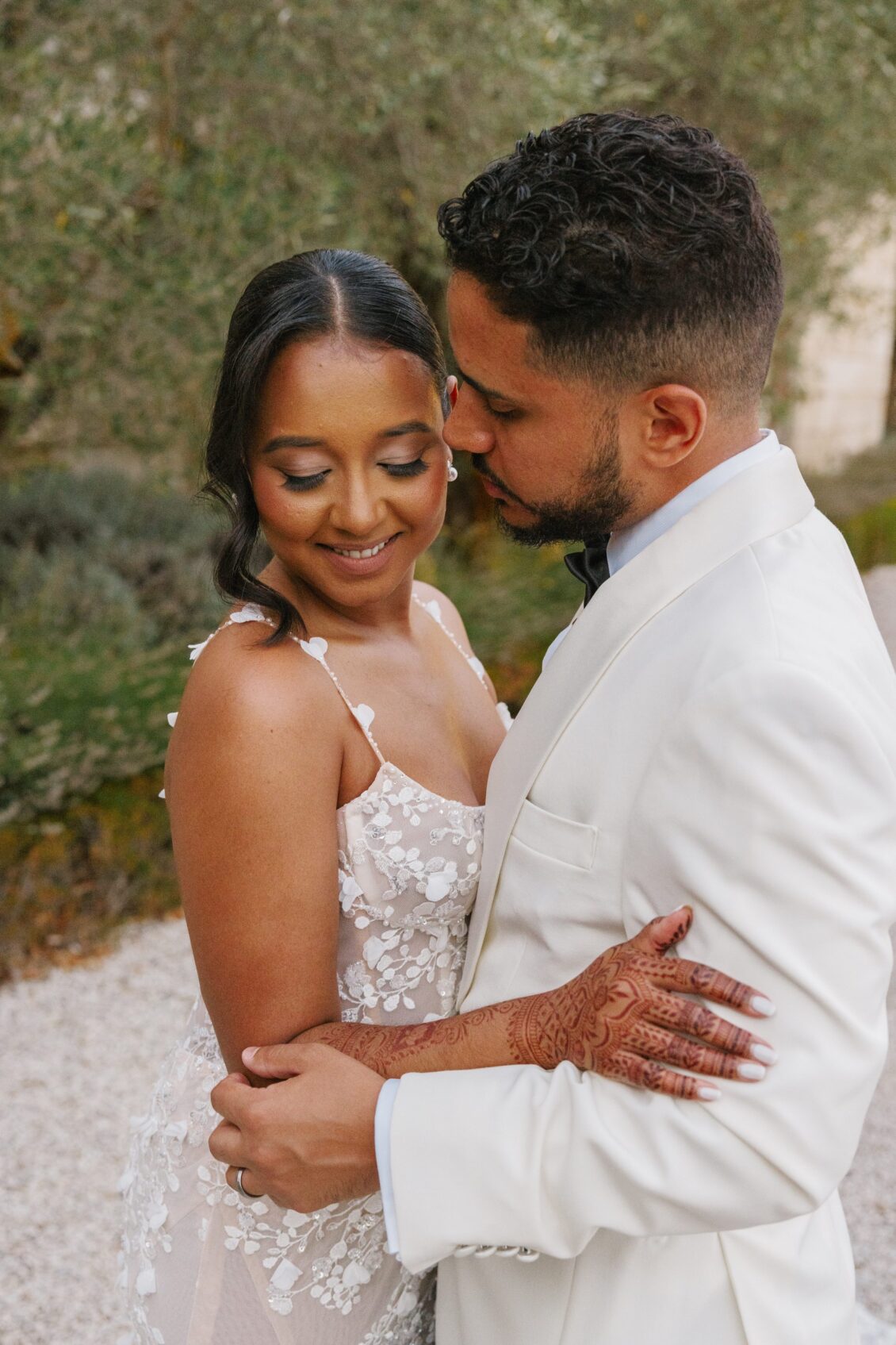 Brittney and Zeus photographed at Château Martinay in Provence