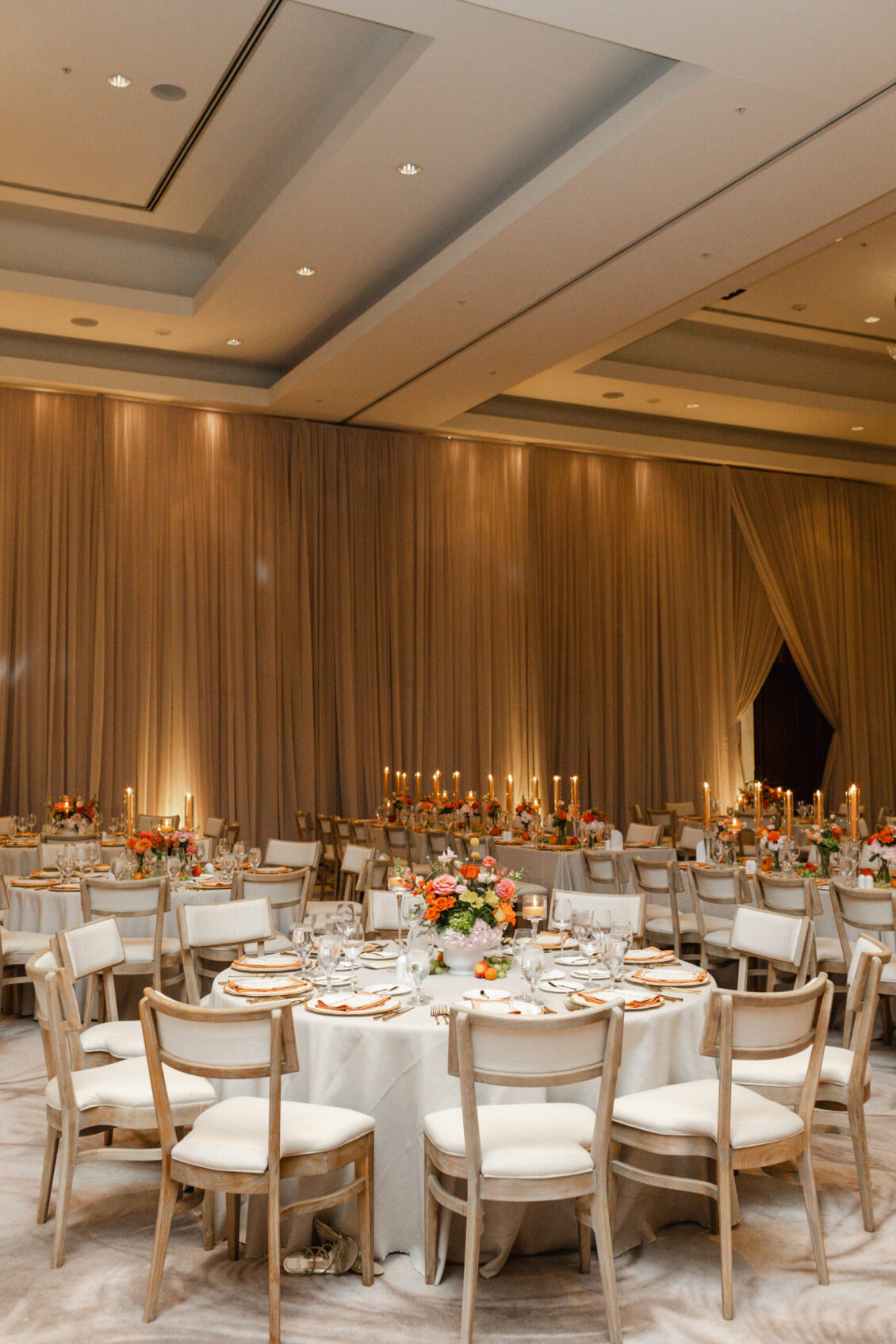 Genie and Stuart's reception design and details at The Ritz-Carlton, Toronto