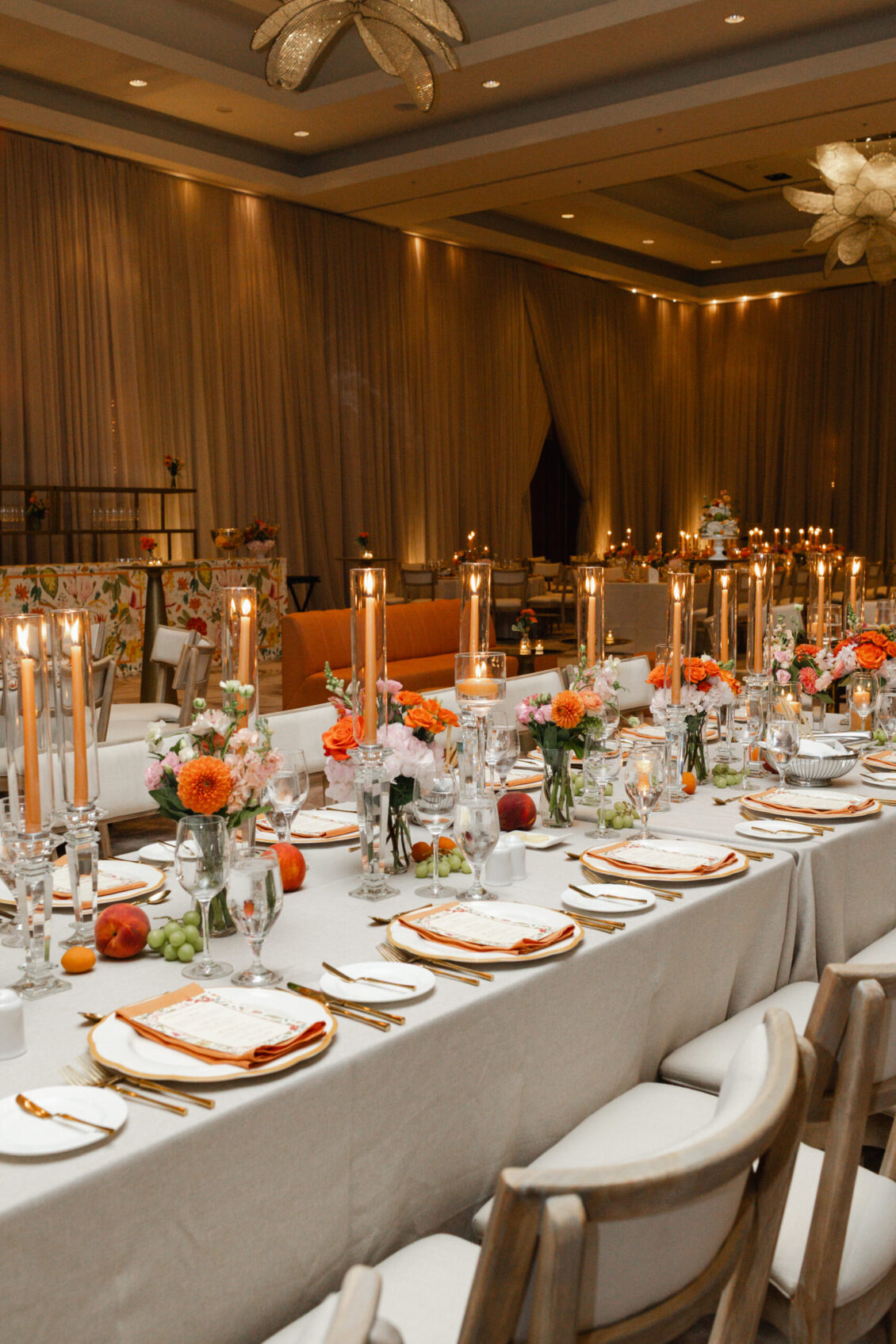 Genie and Stuart's reception design and details at The Ritz-Carlton, Toronto