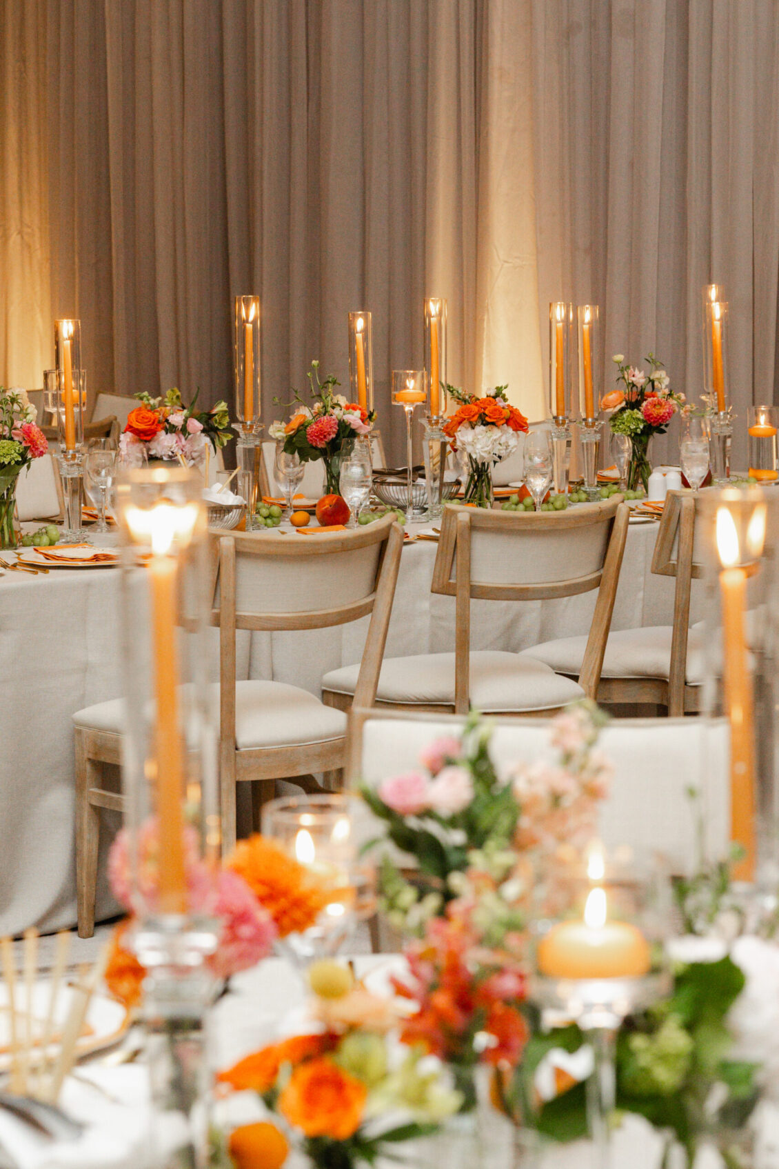 Genie and Stuart's reception design and details at The Ritz-Carlton, Toronto