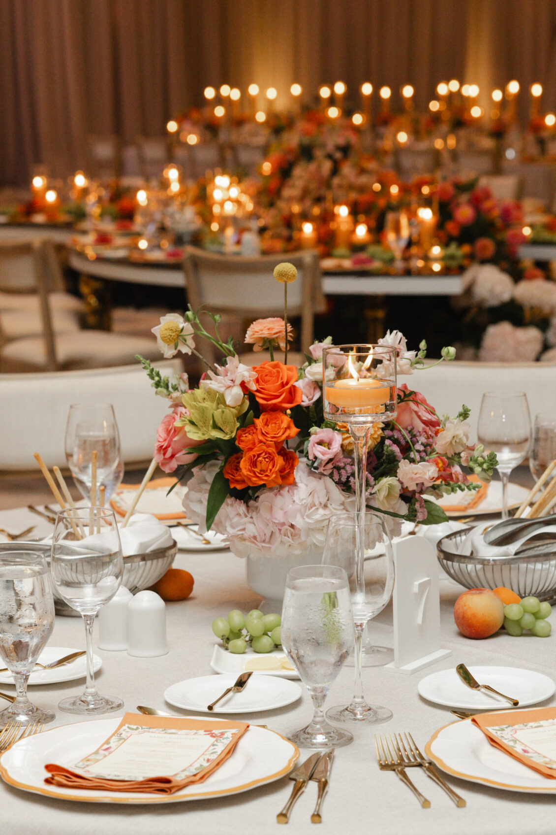 Genie and Stuart's reception design and details at The Ritz-Carlton, Toronto