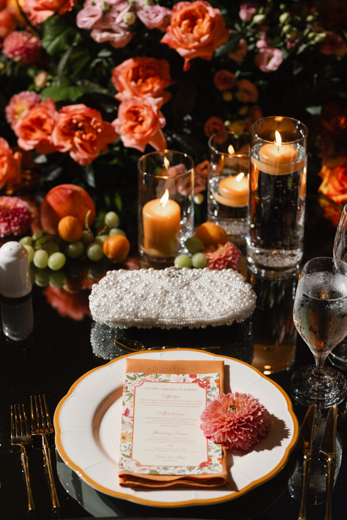 Genie and Stuart's reception design and details at The Ritz-Carlton, Toronto