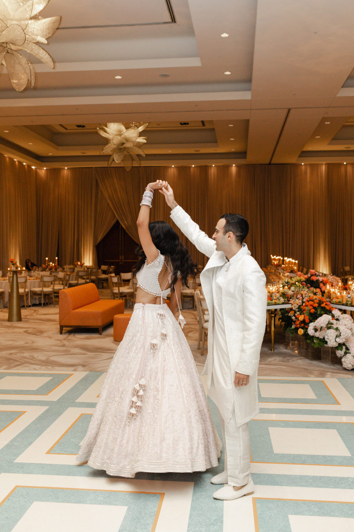 Genie and Stuart's reception portraits at The Ritz-Carlton, Toronto