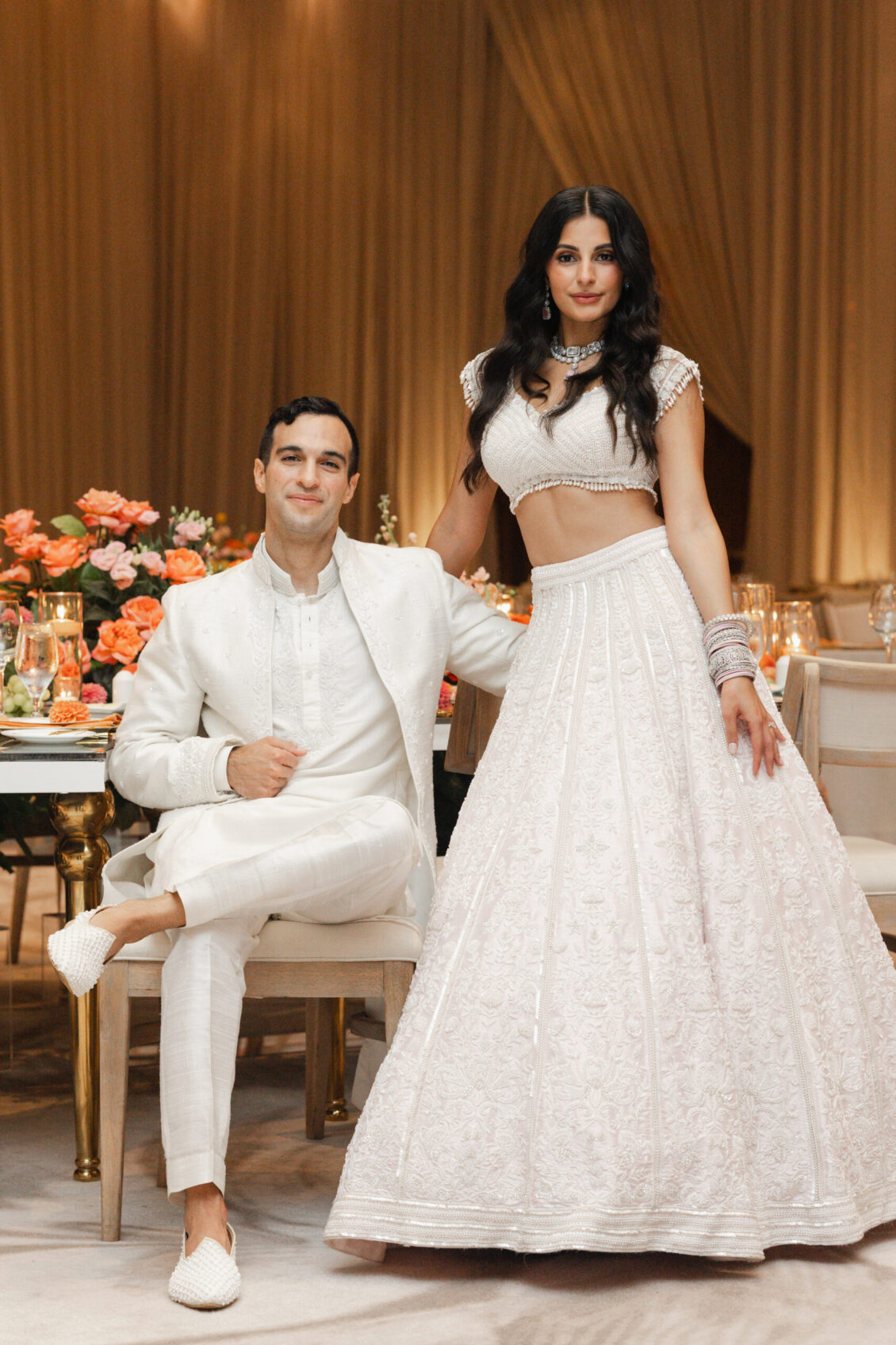 Genie and Stuart's reception portraits at The Ritz-Carlton, Toronto