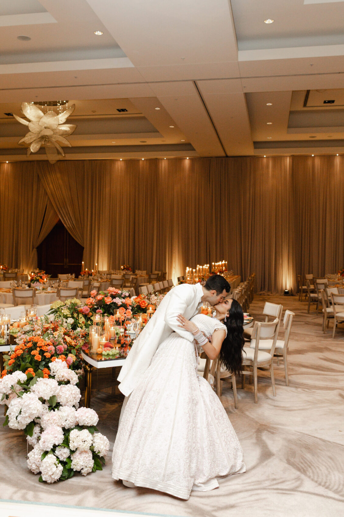 Genie and Stuart's reception portraits at The Ritz-Carlton, Toronto